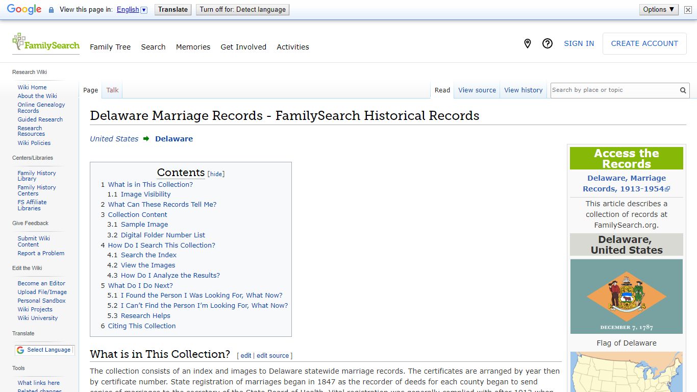 Delaware Marriage Records - FamilySearch Historical Records