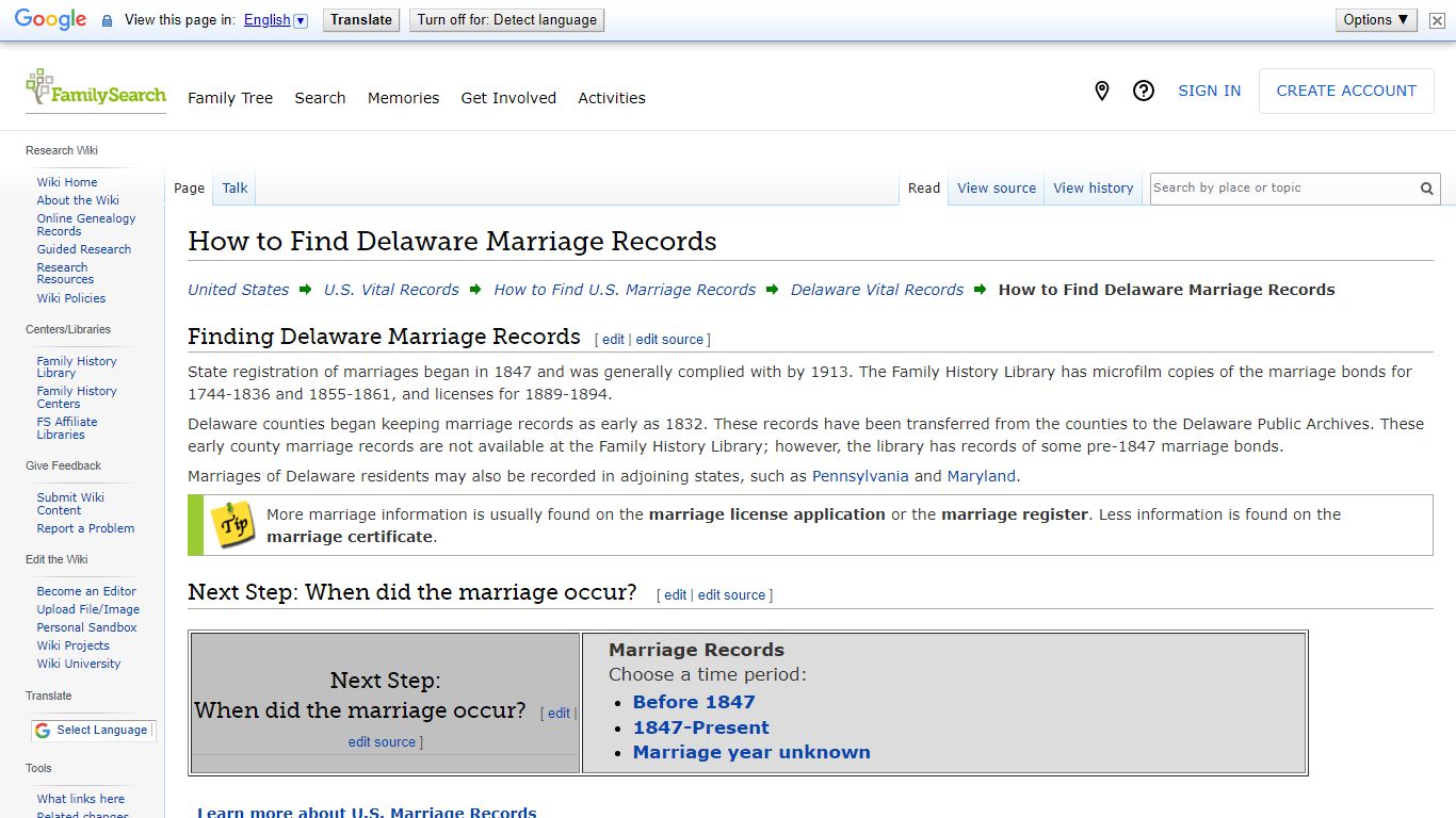 How to Find Delaware Marriage Records • FamilySearch